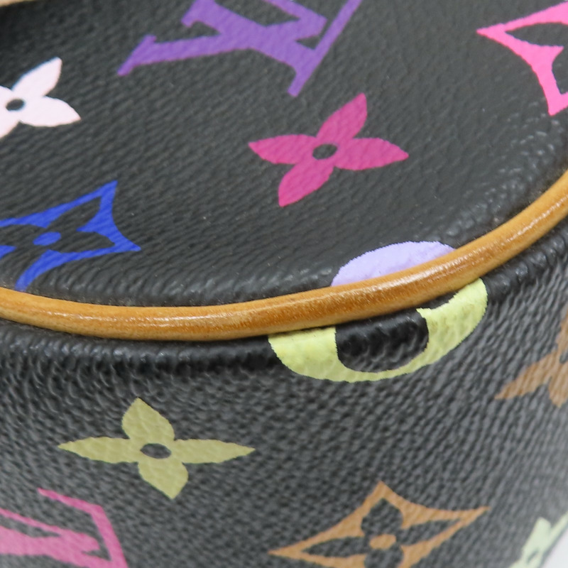 黑彩色 原花帆布 村上隆 Sologne 肩背包 M92639【LOUIS VUITTON LV 路易威登】 M92639-15