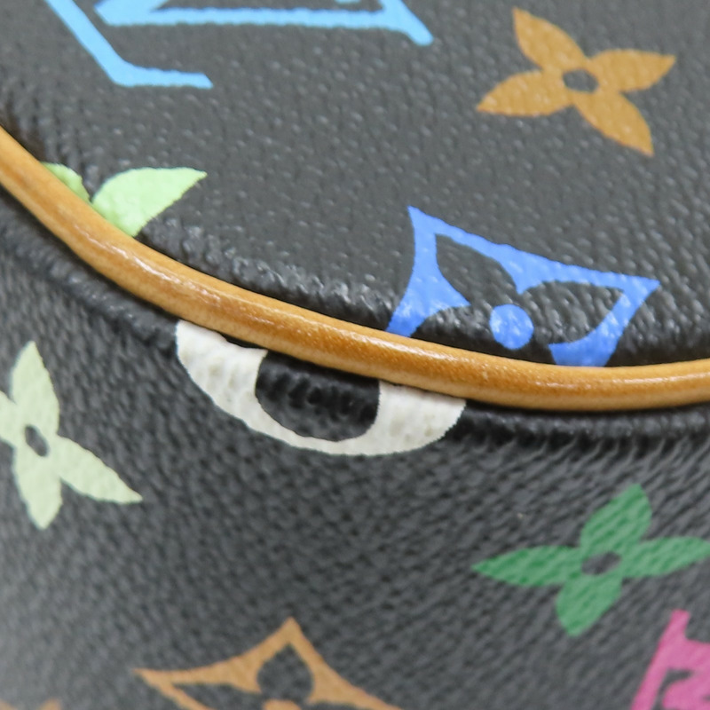 黑彩色 原花帆布 村上隆 Sologne 肩背包 M92639【LOUIS VUITTON LV 路易威登】 M92639-16