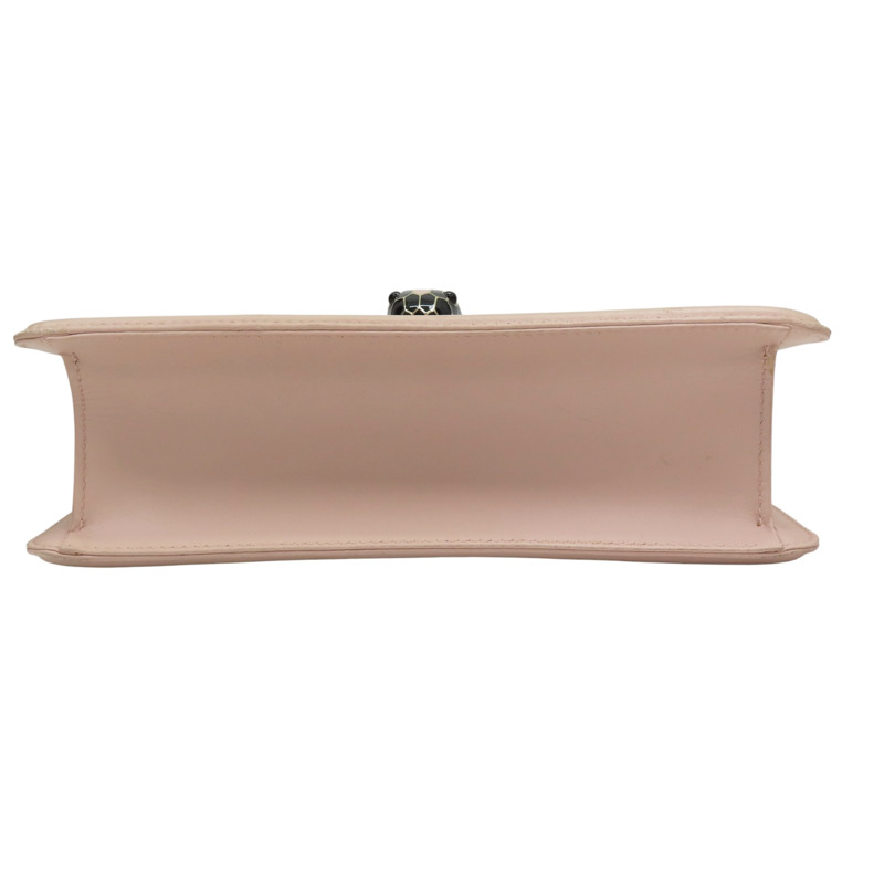 粉膚色 皮革 Serpenti Forever 肩背包【BVLGARI 寶格麗】 287731-3