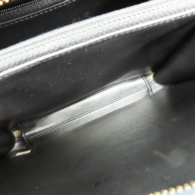 藍色 菱格紋 荔枝牛皮 CC Filigree Vanity Case 鏈帶肩背包 無卡【CHANEL 香奈兒】 A93343-5