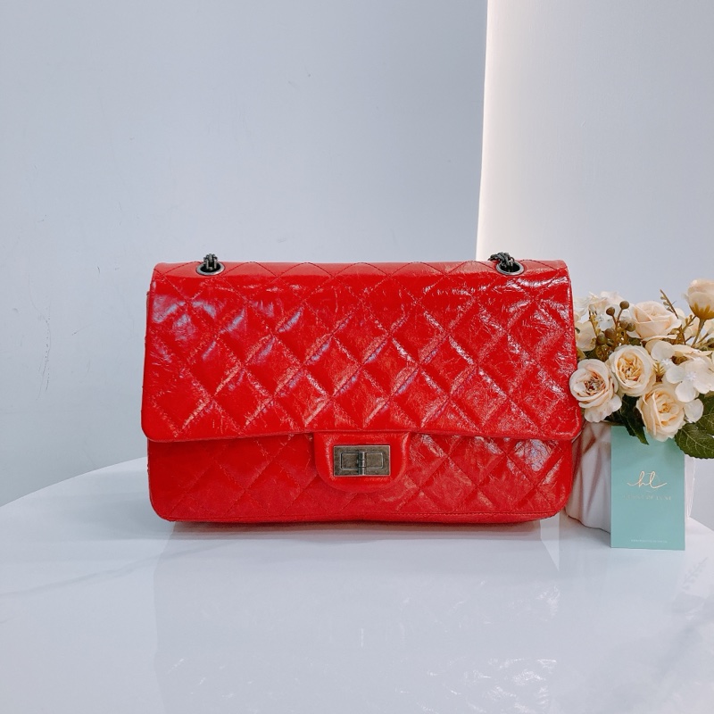 MS0568 CHANEL 香奈兒大號2.55扣翻蓋式鏈帶包包CLASSIC REISSUE 2.55 JUMBO AGED CALFSKIN-0