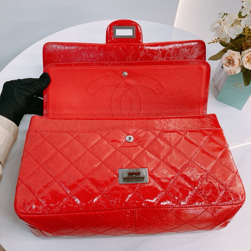 MS0568 CHANEL 香奈兒大號2.55扣翻蓋式鏈帶包包CLASSIC REISSUE 2.55 JUMBO AGED CALFSKIN-16