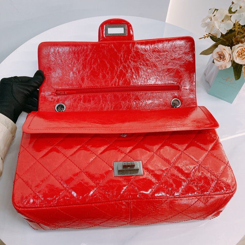 MS0568 CHANEL 香奈兒大號2.55扣翻蓋式鏈帶包包CLASSIC REISSUE 2.55 JUMBO AGED CALFSKIN-17