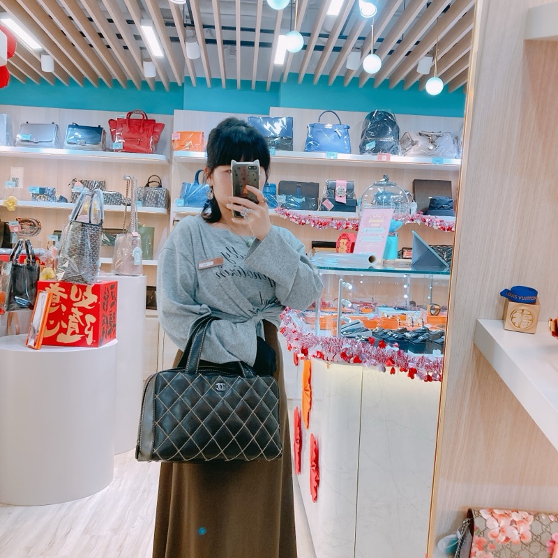 MS0569 CHANEL 香奈兒經典車線菱格保齡球包包WILD STITCH BOSTON BAG CALFSKIN-1
