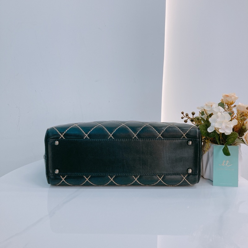 MS0569 CHANEL 香奈兒經典車線菱格保齡球包包WILD STITCH BOSTON BAG CALFSKIN-5