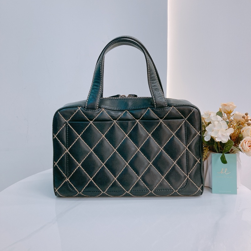 MS0569 CHANEL 香奈兒經典車線菱格保齡球包包WILD STITCH BOSTON BAG CALFSKIN-24