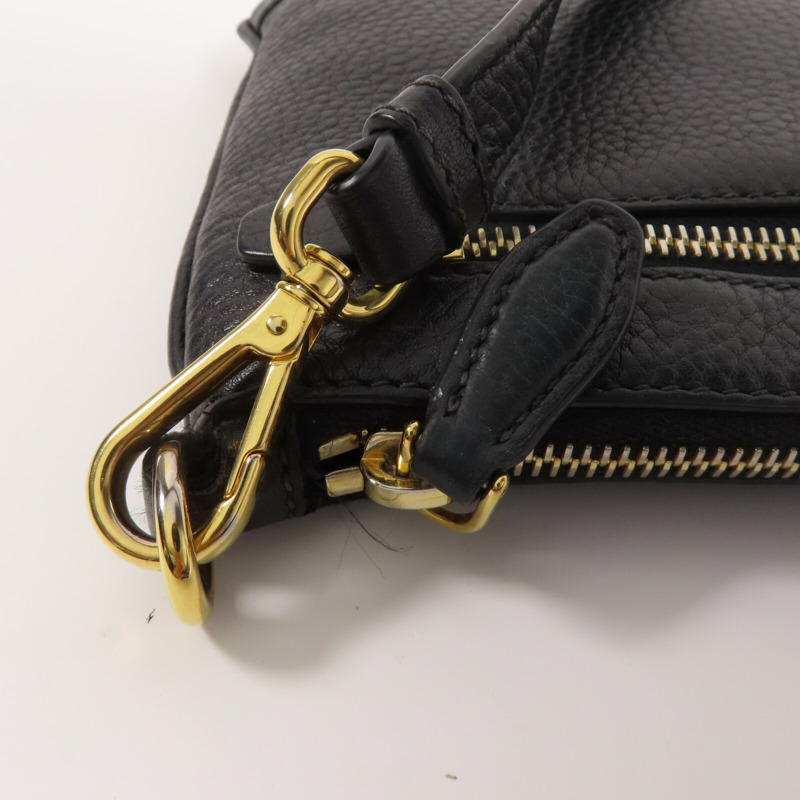 PRADA 牛皮皮革Shoulder Bag金扣肩背袋-9