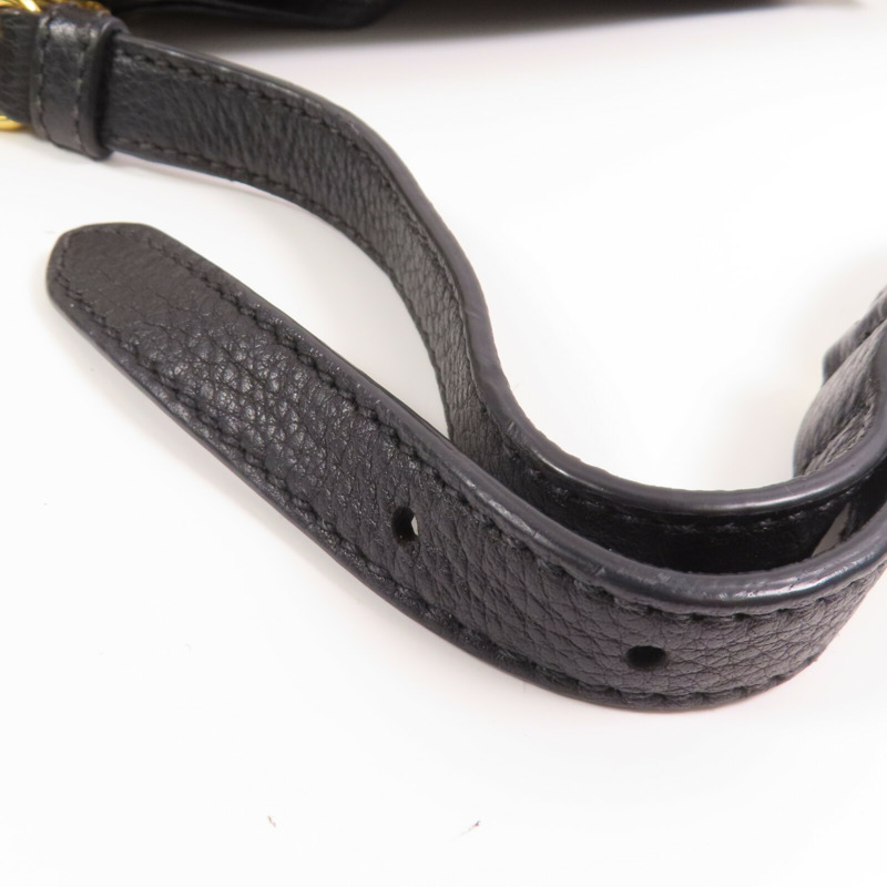 PRADA 牛皮皮革Shoulder Bag金扣肩背袋-13