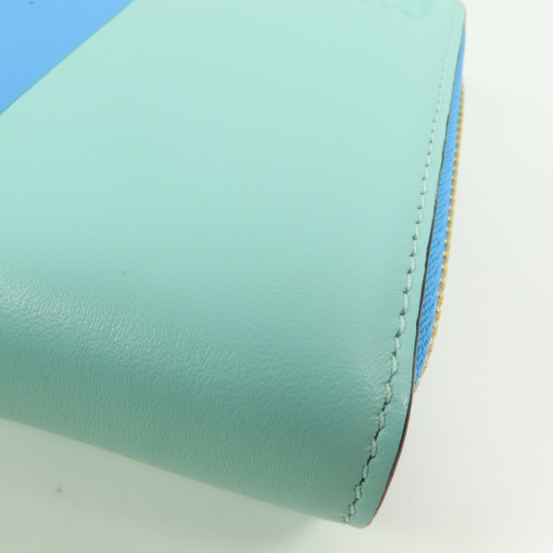 LOEWE 牛皮皮革Round Long Wallet金扣拉鏈長錢包-6