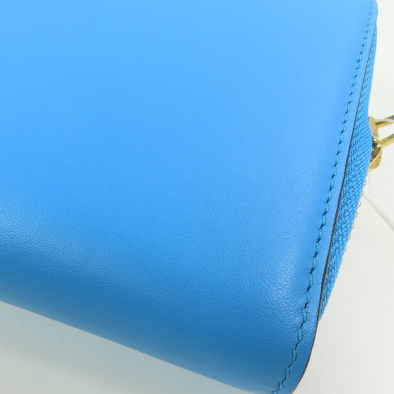 LOEWE 牛皮皮革Round Long Wallet金扣拉鏈長錢包-7