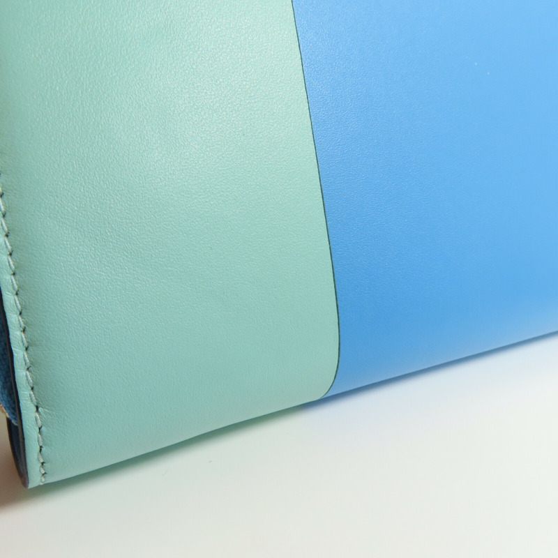 LOEWE 牛皮皮革Round Long Wallet金扣拉鏈長錢包-9