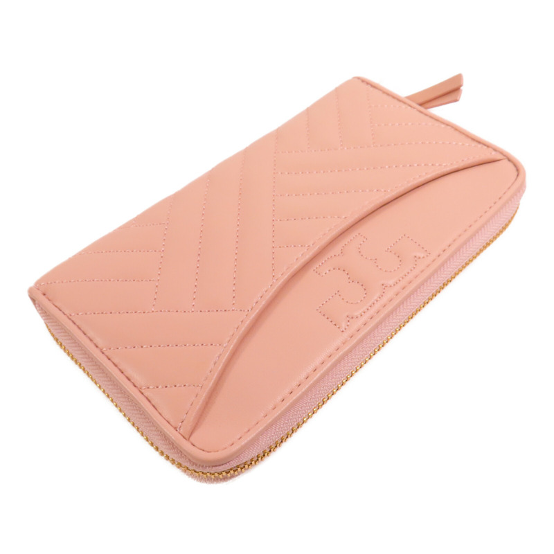 Tory Burch 牛皮皮革Round Long Wallet金扣長錢包-3