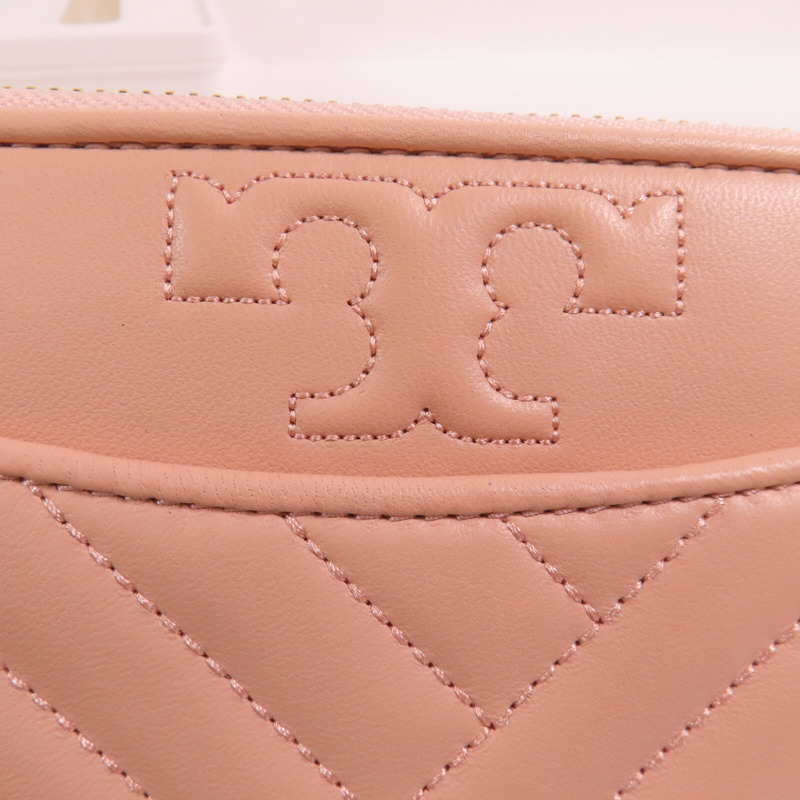 Tory Burch 牛皮皮革Round Long Wallet金扣長錢包-4