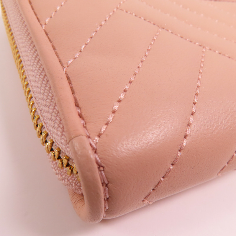 Tory Burch 牛皮皮革Round Long Wallet金扣長錢包-8