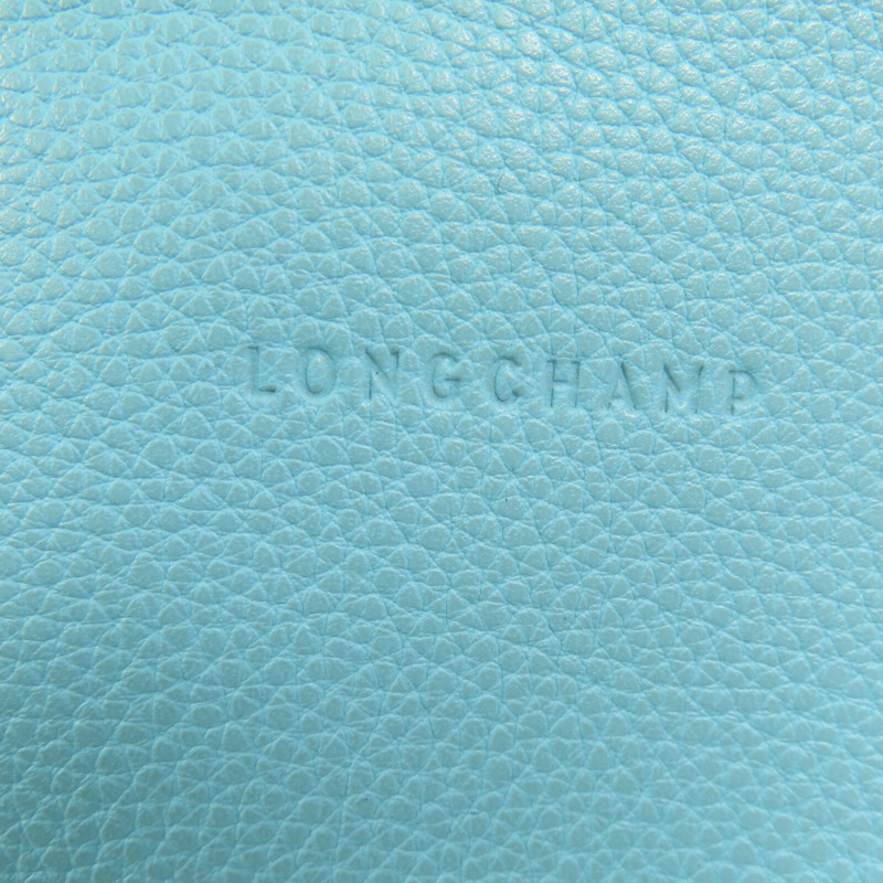 Longchamp 牛皮皮革Clutch銀扣手拿包-4