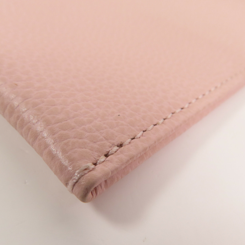 Longchamp 牛皮皮革Clutch銀扣手拿包-6