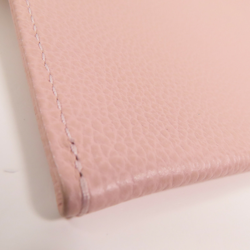 Longchamp 牛皮皮革Clutch銀扣手拿包-9