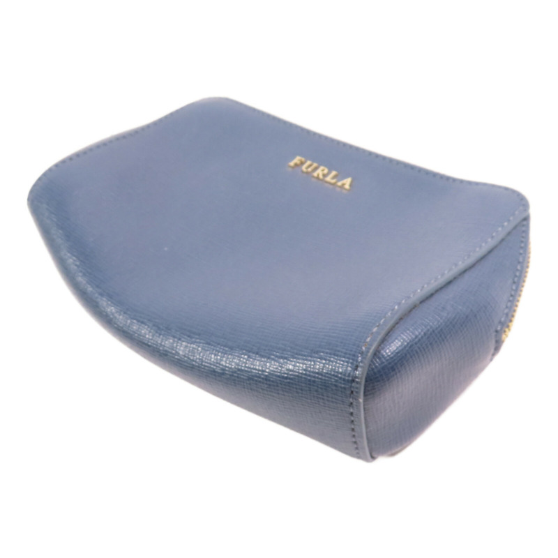 Furla 牛皮皮革Pouch金扣手拿包-2