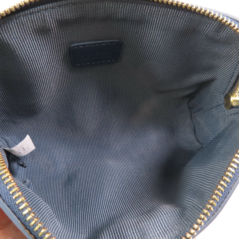 Furla 牛皮皮革Pouch金扣手拿包-11