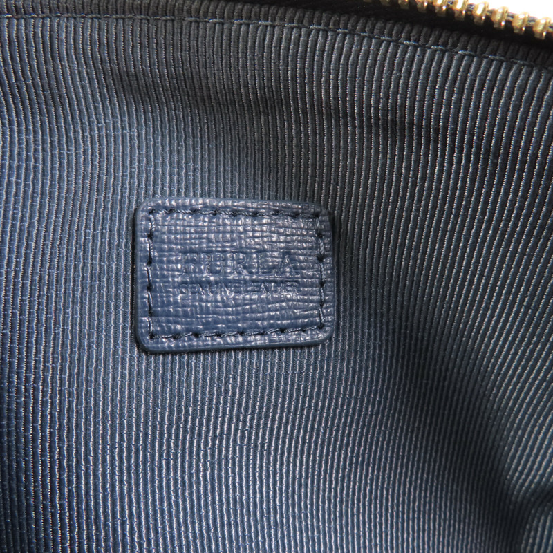 Furla 牛皮皮革Pouch金扣手拿包-12