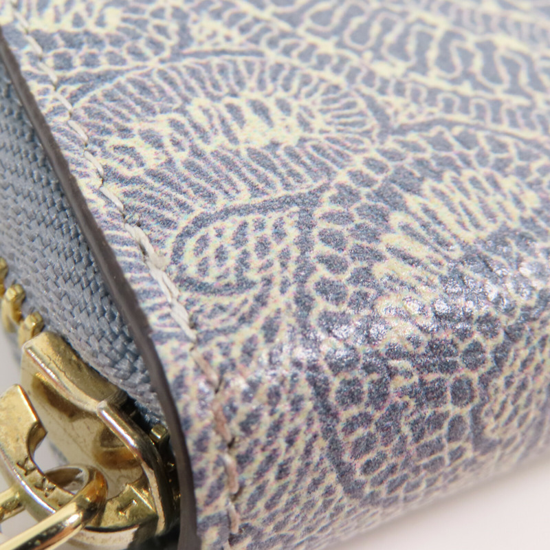 Longchamp 牛皮皮革Small Round Wallet金扣拉鏈短錢包-4