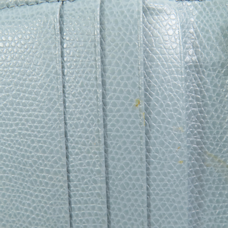 Longchamp 牛皮皮革Small Round Wallet金扣拉鏈短錢包-11