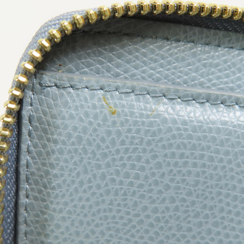 Longchamp 牛皮皮革Small Round Wallet金扣拉鏈短錢包-12