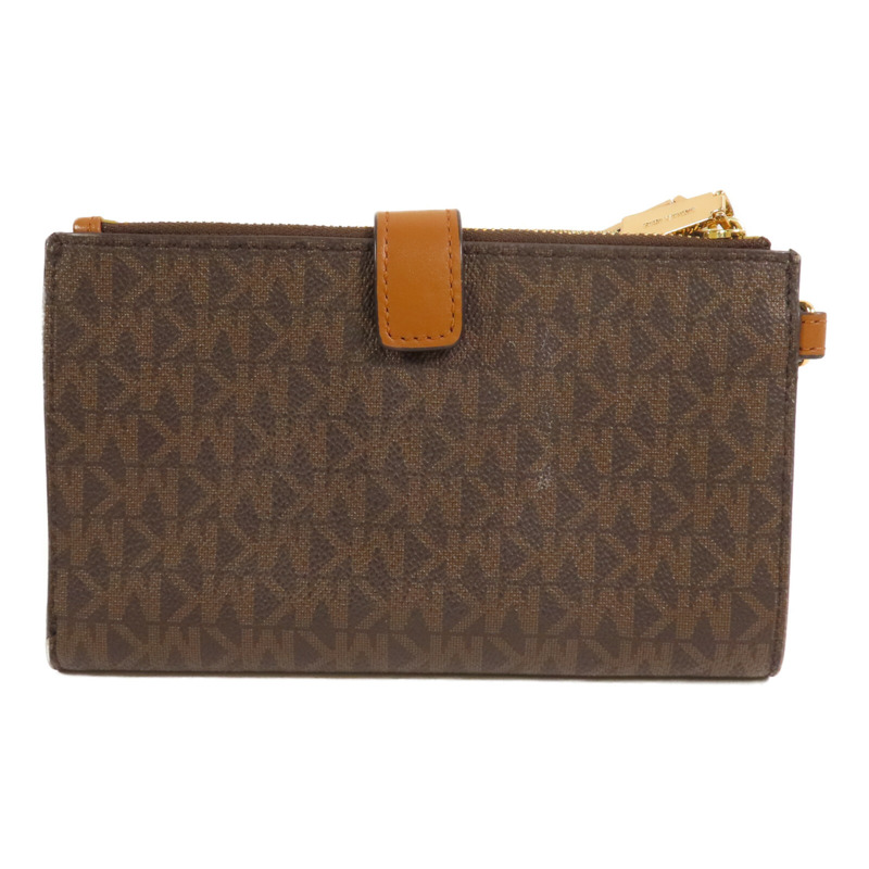 Michael Kors 塗層帆布Long Wallet金扣長錢包-1