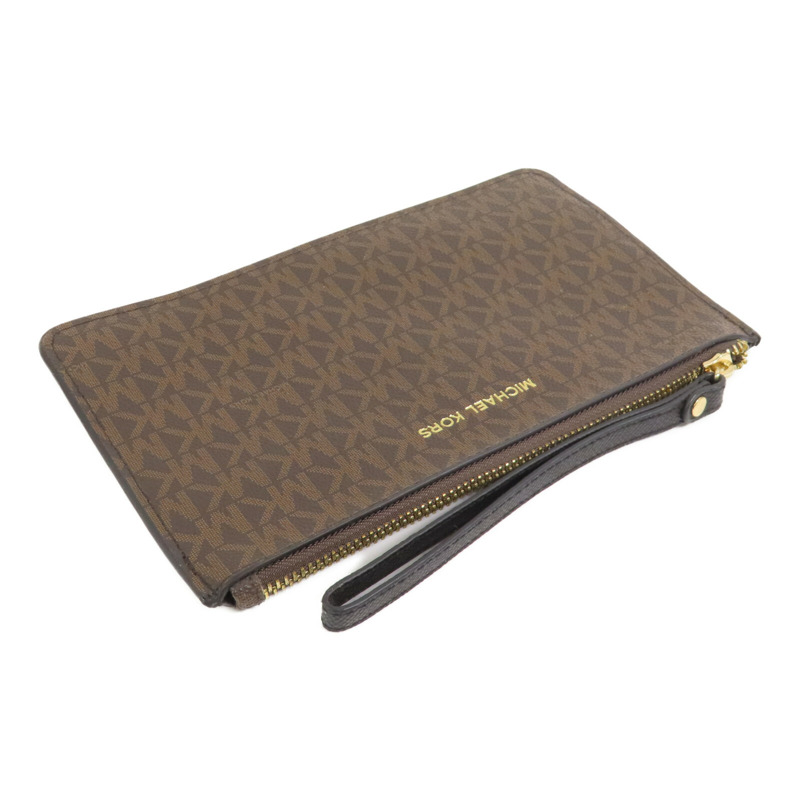Michael Kors 塗層帆布Pouch金扣手拿包-3