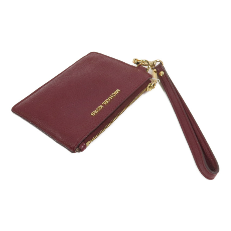 Michael Kors 牛皮皮革Card Case with Handle金扣卡套-3