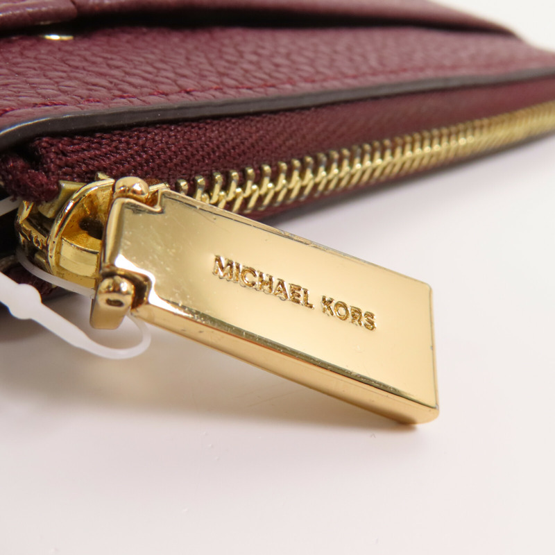Michael Kors 牛皮皮革Card Case with Handle金扣卡套-7