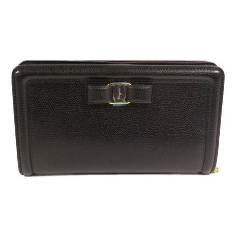 Salvatore Ferragamo 牛皮皮革Wallet On Chain金扣鏈帶肩背袋