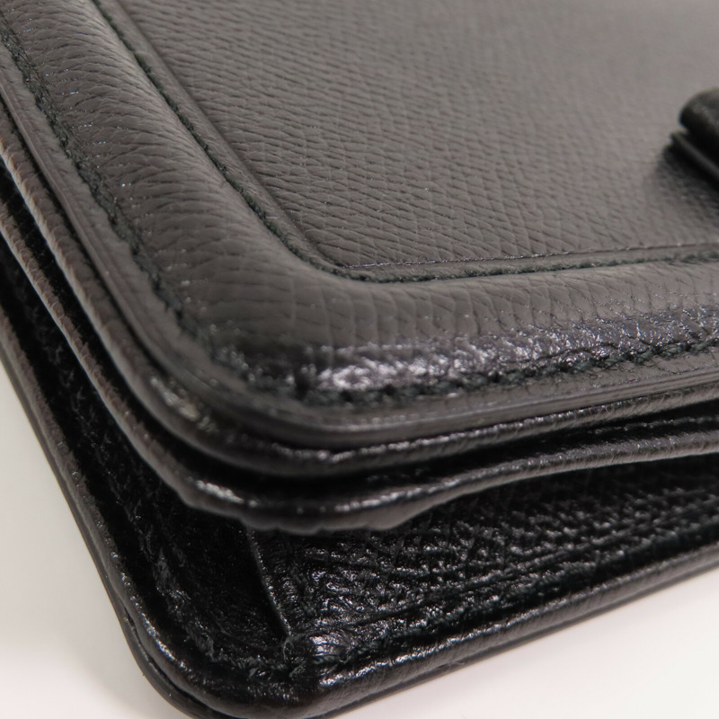 Salvatore Ferragamo 牛皮皮革Wallet On Chain金扣鏈帶肩背袋-6