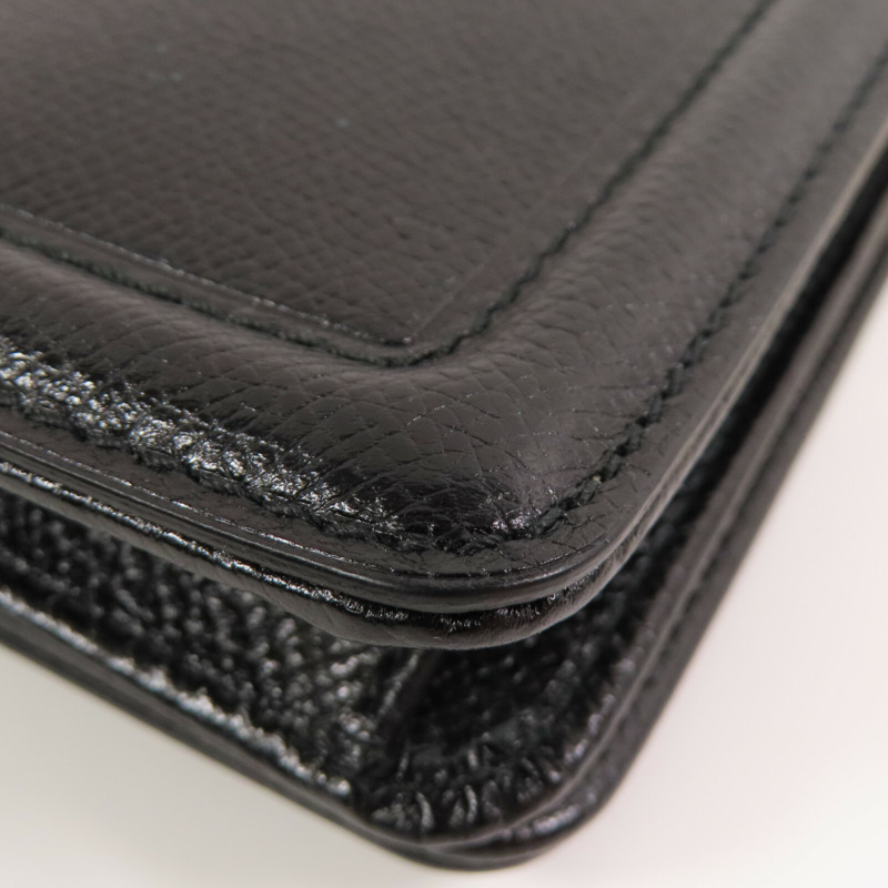 Salvatore Ferragamo 牛皮皮革Wallet On Chain金扣鏈帶肩背袋-8