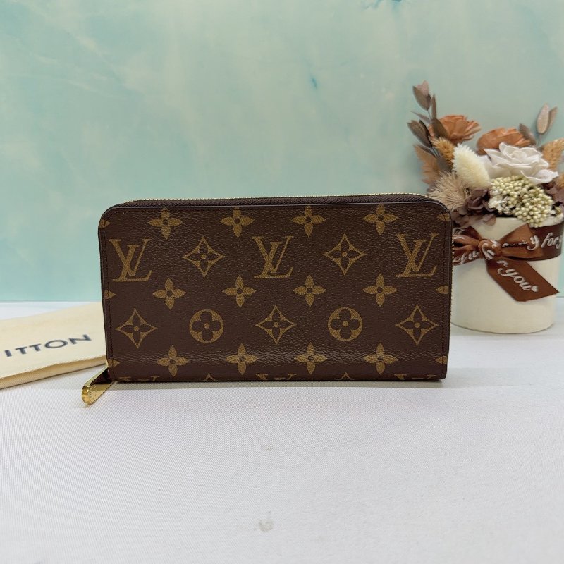 LV 經典Monogram拉鍊長夾-0