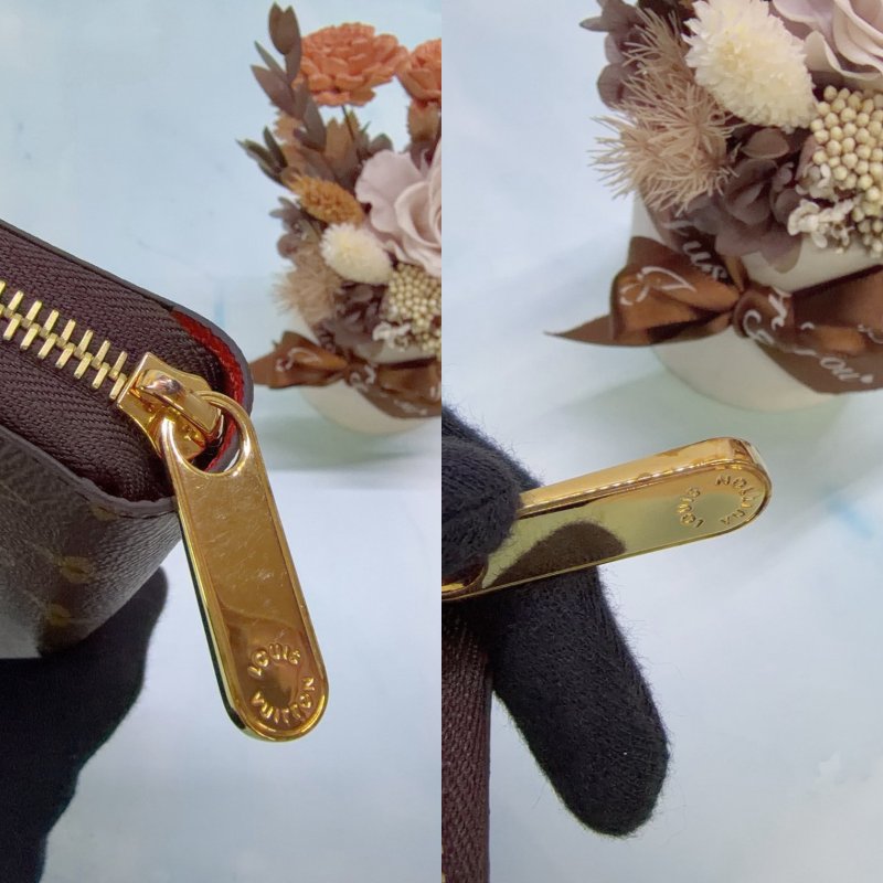 LV 經典Monogram拉鍊長夾-6