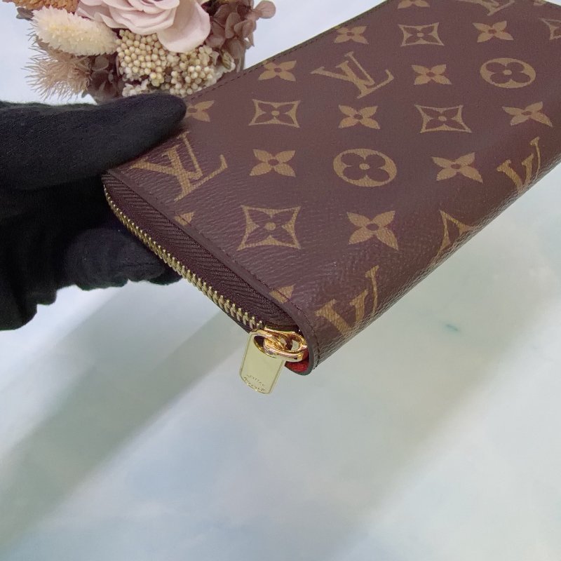 LV 經典Monogram拉鍊長夾-9