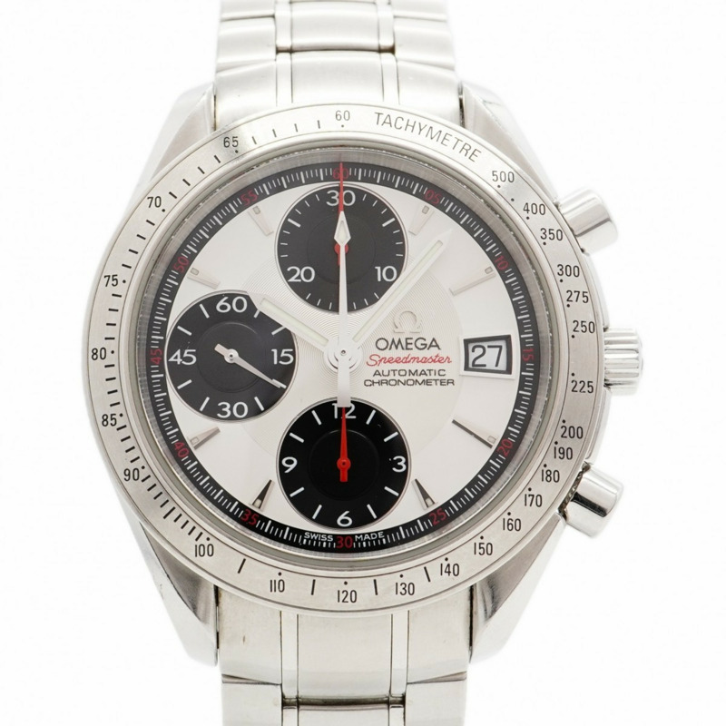 歐米茄超霸系列3211.31銀色錶盤男士腕錶-0