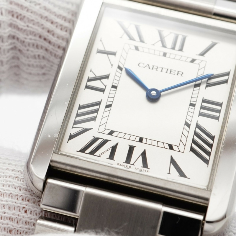 卡地亞 Tank Solo LM W5200014 銀色錶盤男士腕錶-6