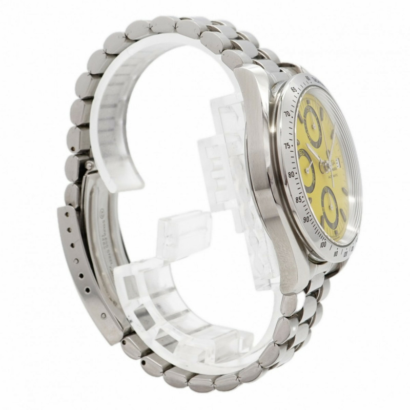 歐米茄超霸系列3511.12黃色錶盤男士腕錶-2