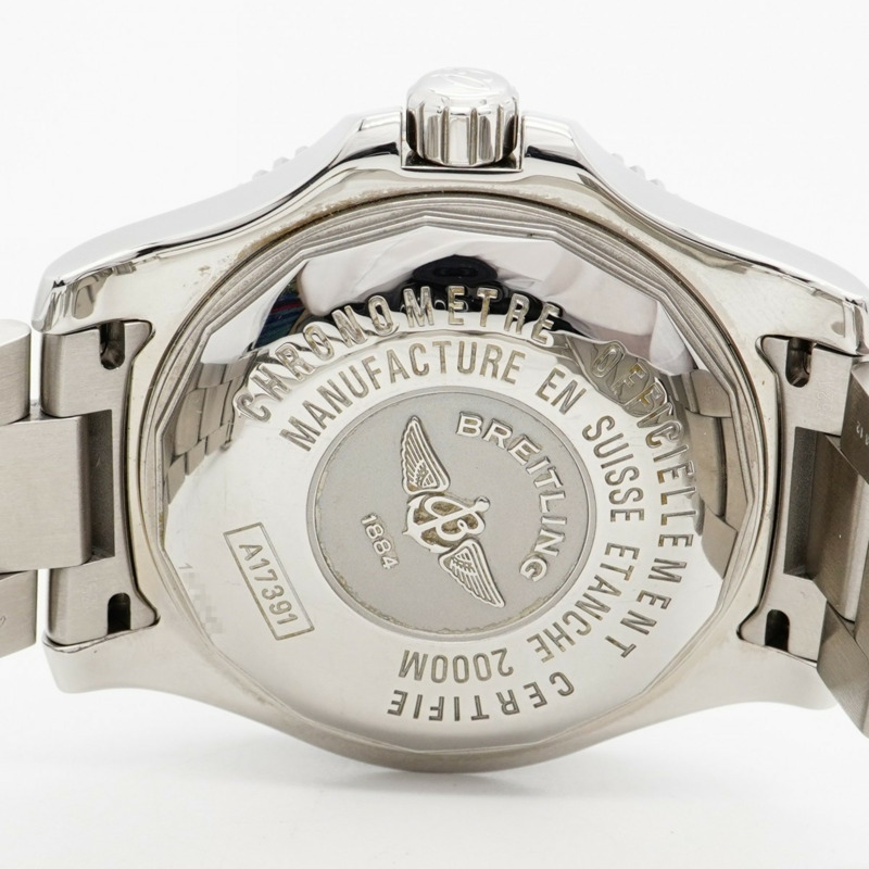 百年靈超級海洋44 A17391 黑色錶盤男士腕錶-4