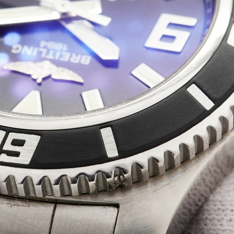 百年靈超級海洋44 A17391 黑色錶盤男士腕錶-6