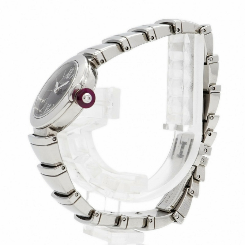 寶格麗 Lucea LU23S 黑色錶盤小姐腕錶-1