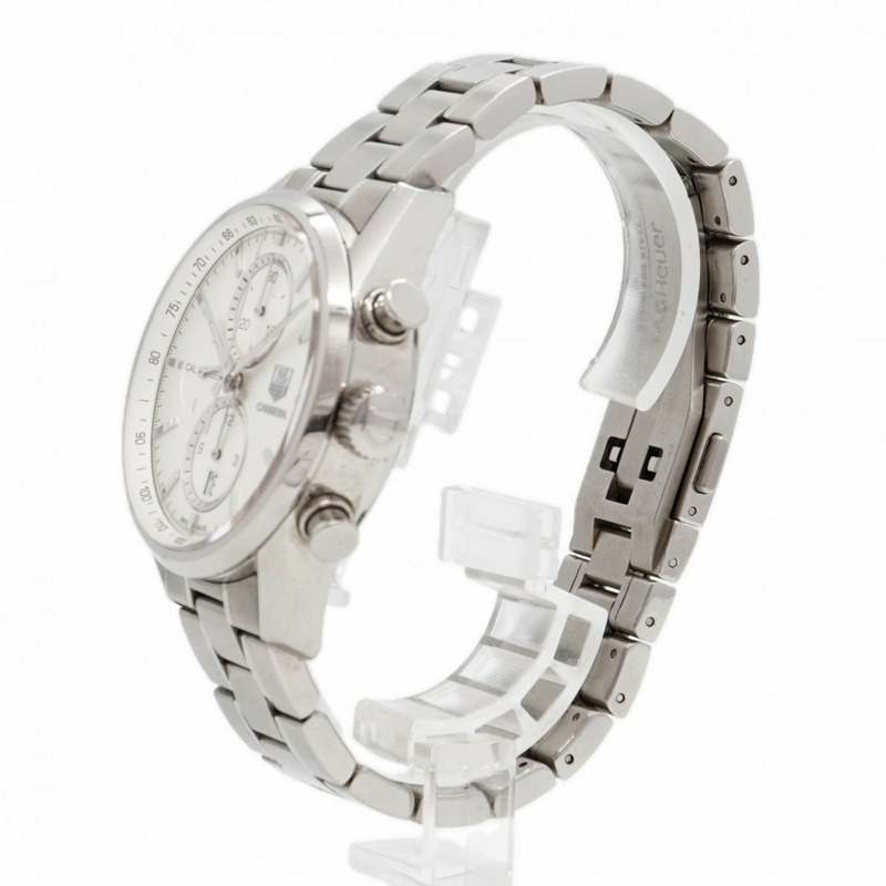 TAG Heuer 豪雅卡萊拉系列 CAR2111 銀色錶盤男士腕錶-2