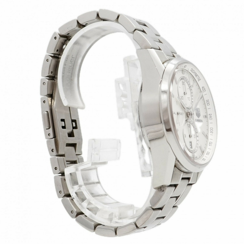 TAG Heuer 豪雅卡萊拉系列 CAR2111 銀色錶盤男士腕錶-3