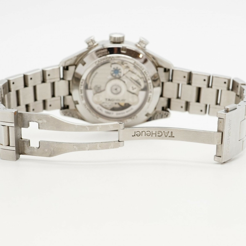 TAG Heuer 豪雅卡萊拉系列 CAR2111 銀色錶盤男士腕錶-4