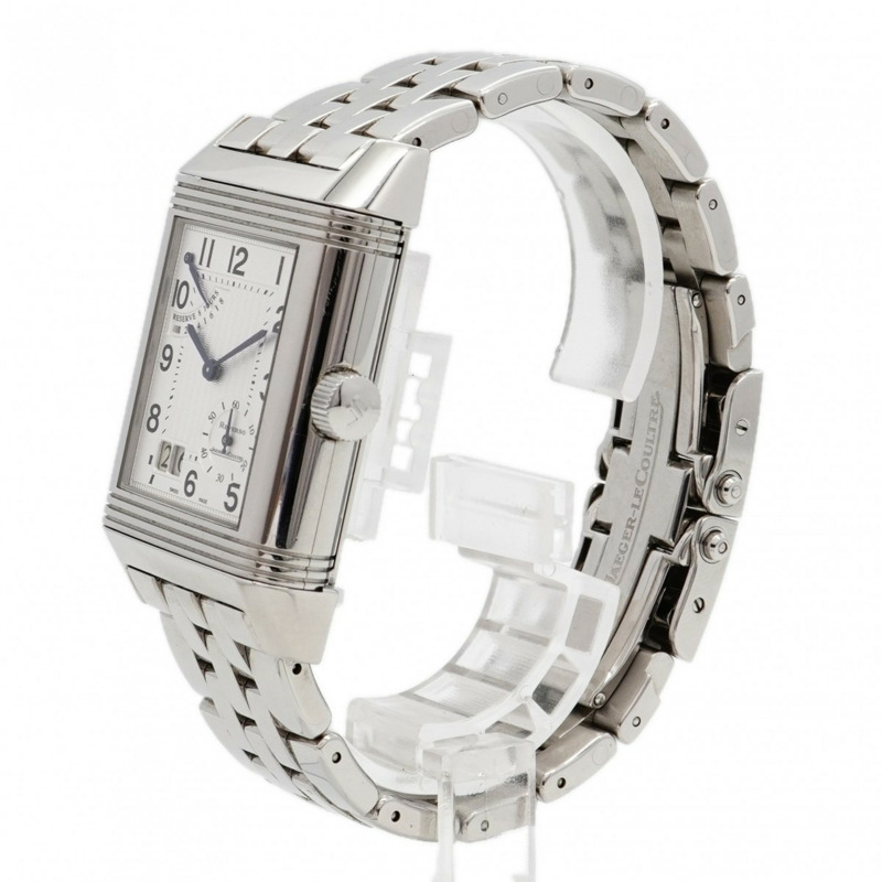 積家 Reverso Grand Date 240.8.15 銀色錶盤男士腕錶-1