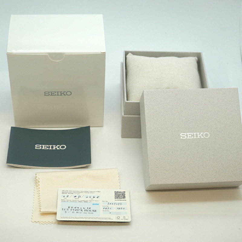 精工 Astron SBXY095 8B92-0BE0 銀色錶盤男士腕錶-1