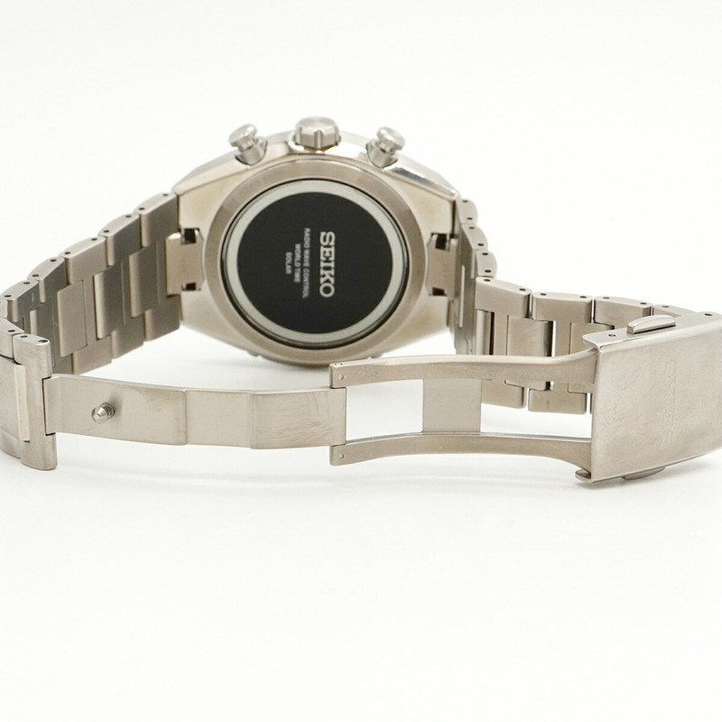 精工 Astron SBXY095 8B92-0BE0 銀色錶盤男士腕錶-4