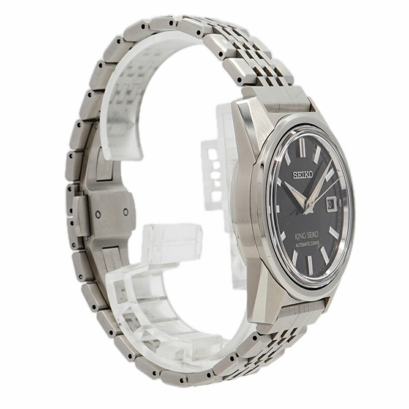 精工 King SDKS021 6R55-00B0 黑色錶盤男士腕錶-3